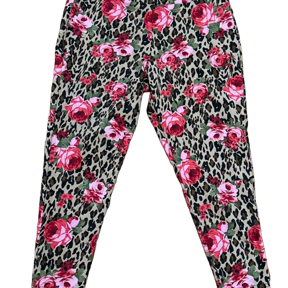 Floral Leopard Print Women’s  Leggings